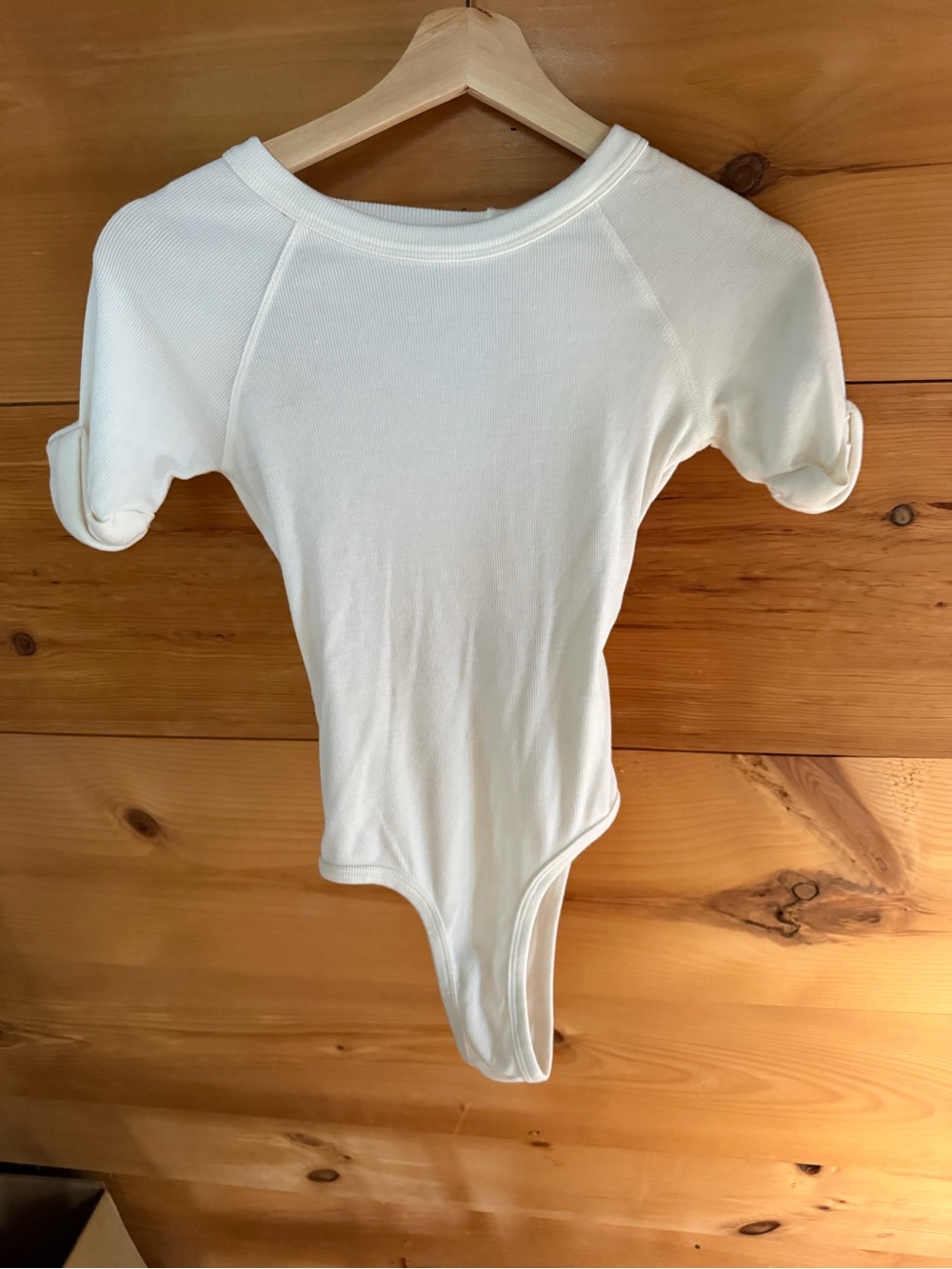 The Line by K Cream One-Piece Bodysuit - Soft Crew Neck - like new